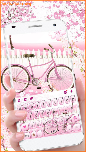 Sakura Bicycle Keyboard Theme screenshot
