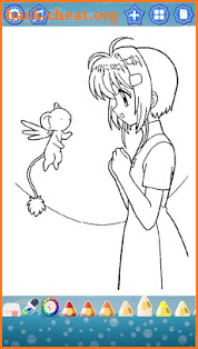 Sakura Card Captor Coloring Book screenshot