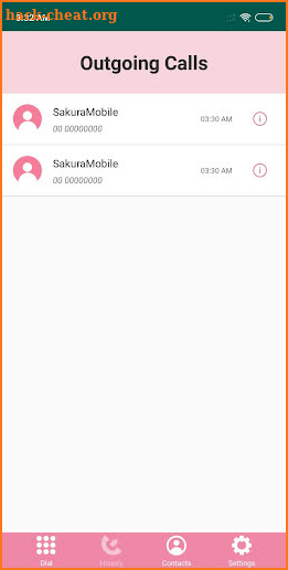 Sakura Dial application screenshot