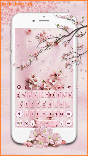 Sakura Floral Keyboard Theme screenshot