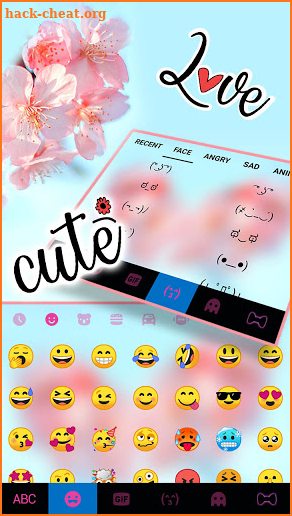 Sakura Flower Keyboard Background screenshot
