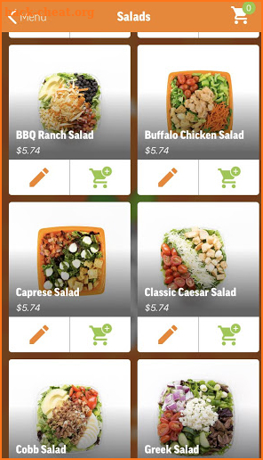 Salad and Go Ordering App screenshot