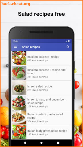 Salad recipes for free app offline with photo screenshot