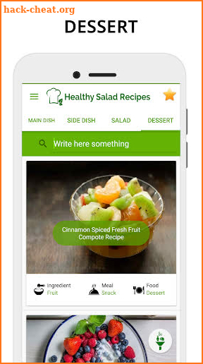 Salad Recipes - Green vegetable salad recipes screenshot