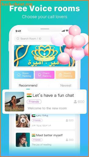 Salam - Group Voice Chat Rooms screenshot