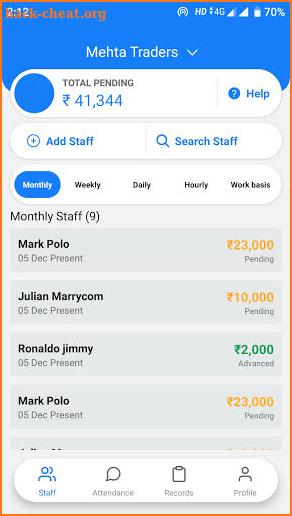 SalaryBook screenshot