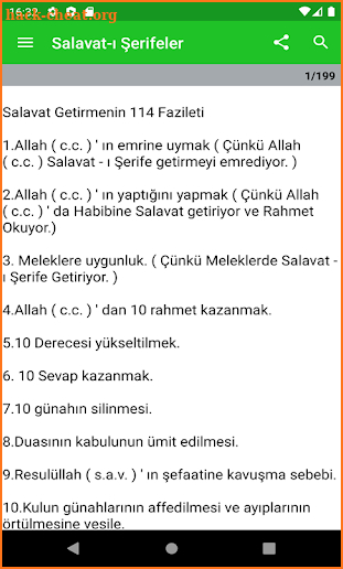 Salavat-ı Şerifler screenshot