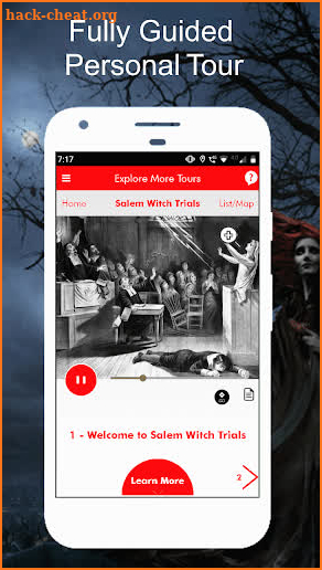 Salem Witch Trail Audio Tour Guide screenshot