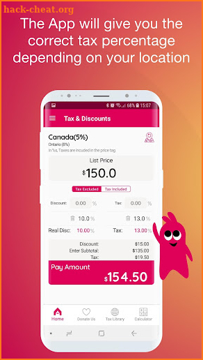 Sales Tax & Discounts Calculator screenshot