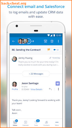 Salesforce Inbox screenshot