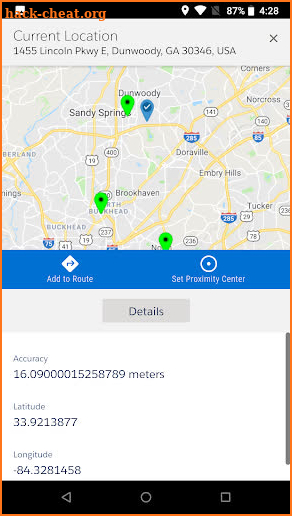 Salesforce Maps screenshot