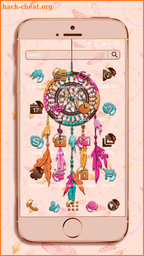 Salmon Pastel Dreamcatcher Theme screenshot