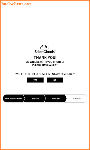 Salon Clouds Checkin App screenshot