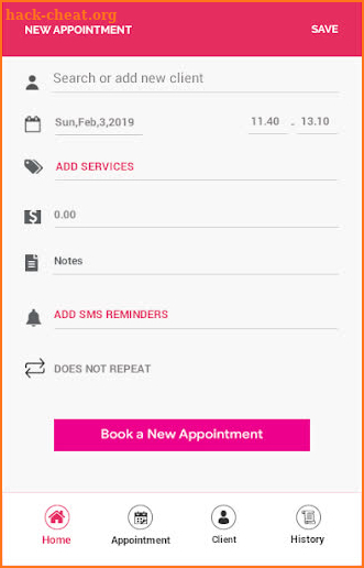Salon Customer - Anbe Tech Solutions screenshot