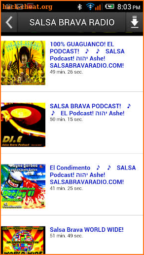 SALSA BRAVA RADIO screenshot