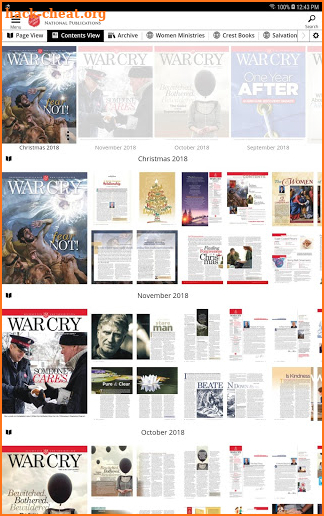 Salvation Army Publications screenshot