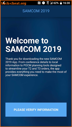 SAMCOM 2019 screenshot