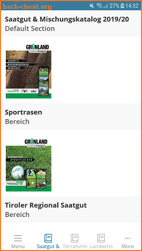 Samen Schwarzenberger Kataloge screenshot