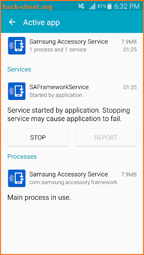 Samsung Accessory Service screenshot
