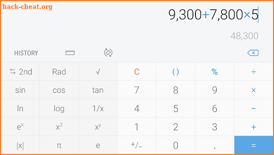 Samsung Calculator screenshot