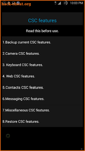 Samsung CSC Features PRO screenshot