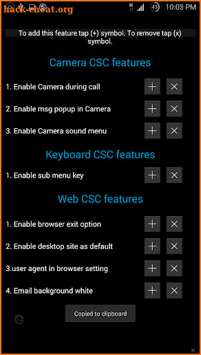 Samsung CSC Features PRO screenshot