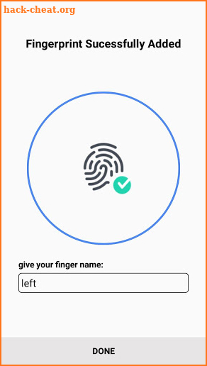 Samsung Fingerprint screenshot