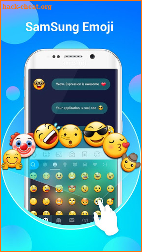 Samsung Galaxy Emoji Free, Kika Keyboard emoticons screenshot