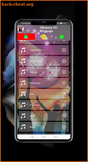 Samsung Galaxy S21 ringtones screenshot