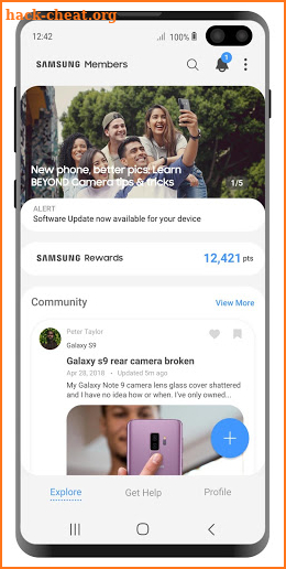 Samsung Members screenshot