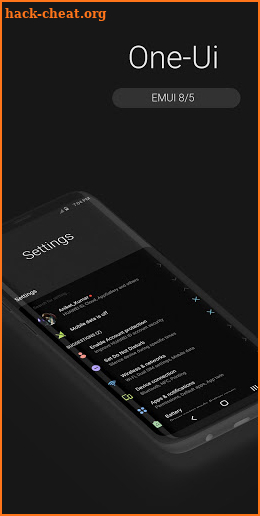 Samsung One-Ui Dark EMUI 5/8 THEME screenshot