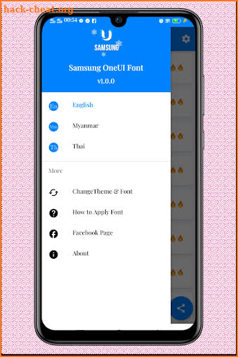 Samsung OneUi Font Style screenshot