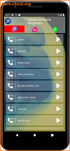 Samsung Ringtones screenshot