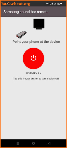Samsung sound bar remote screenshot