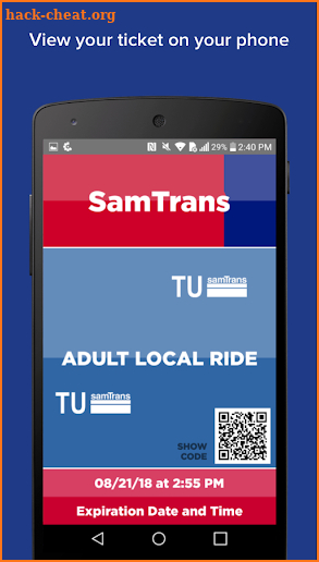SamTrans Mobile App screenshot