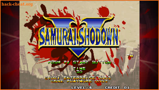 SAMURAI SHODOWN V ACA NEOGEO screenshot