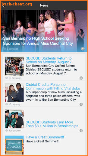 San Bernardino City USD screenshot