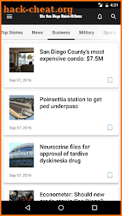 San Diego Union Tribune screenshot
