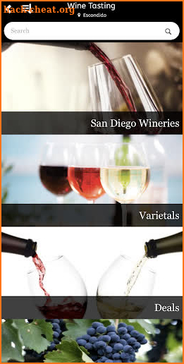 San Diego Wine Tasting App screenshot