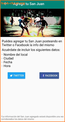 San Juan APP screenshot