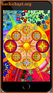 Sandbox Mandala Coloring Book Color By Number page screenshot