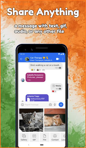 Sandesh App - Indian WhatsApp Made in INDIA screenshot