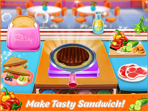 Sandwich And Fries Maker: Fast Food Cooking Games screenshot