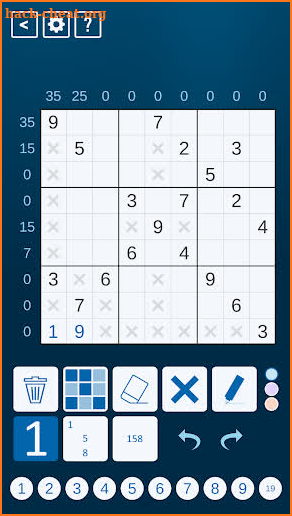 Sandwich Sudoku screenshot
