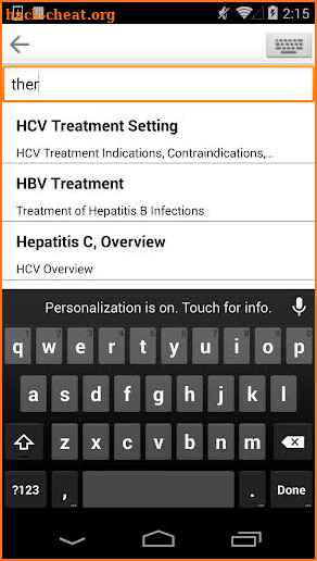 Sanford Guide:Hepatitis Rx screenshot