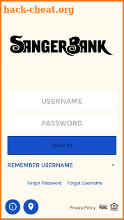 Sanger Bank screenshot
