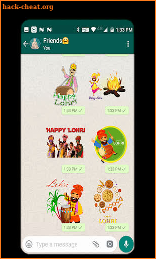 Sankranti Lohri Stickers - WAStickerApps screenshot