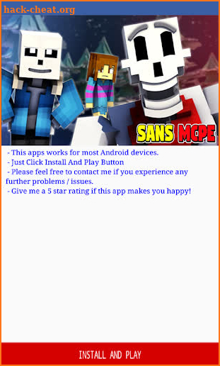 Sans Addon (Xans Update) for Minecraft PE screenshot