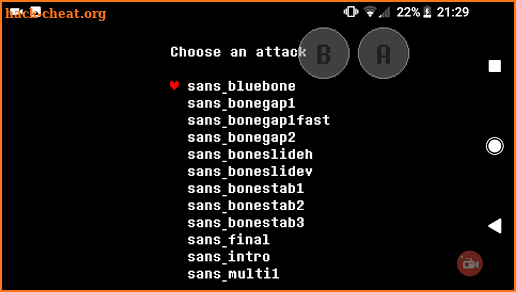 Sans Fight Recreation screenshot