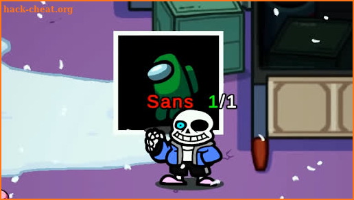 Sans Imposter Role In Among Us screenshot